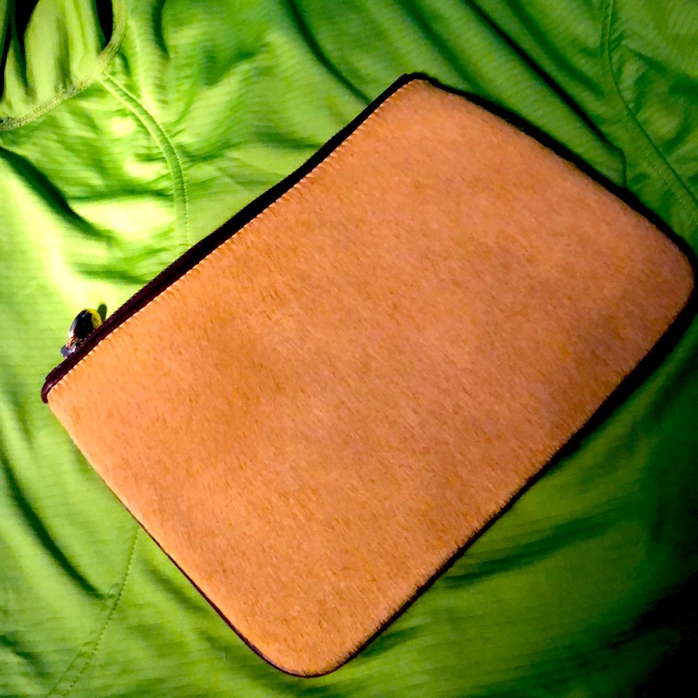 Gigi New York calf hair clutch